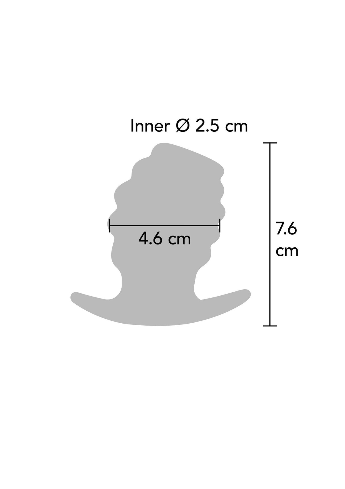Hidden Desire Invader Open Plug Medium - Buttplug