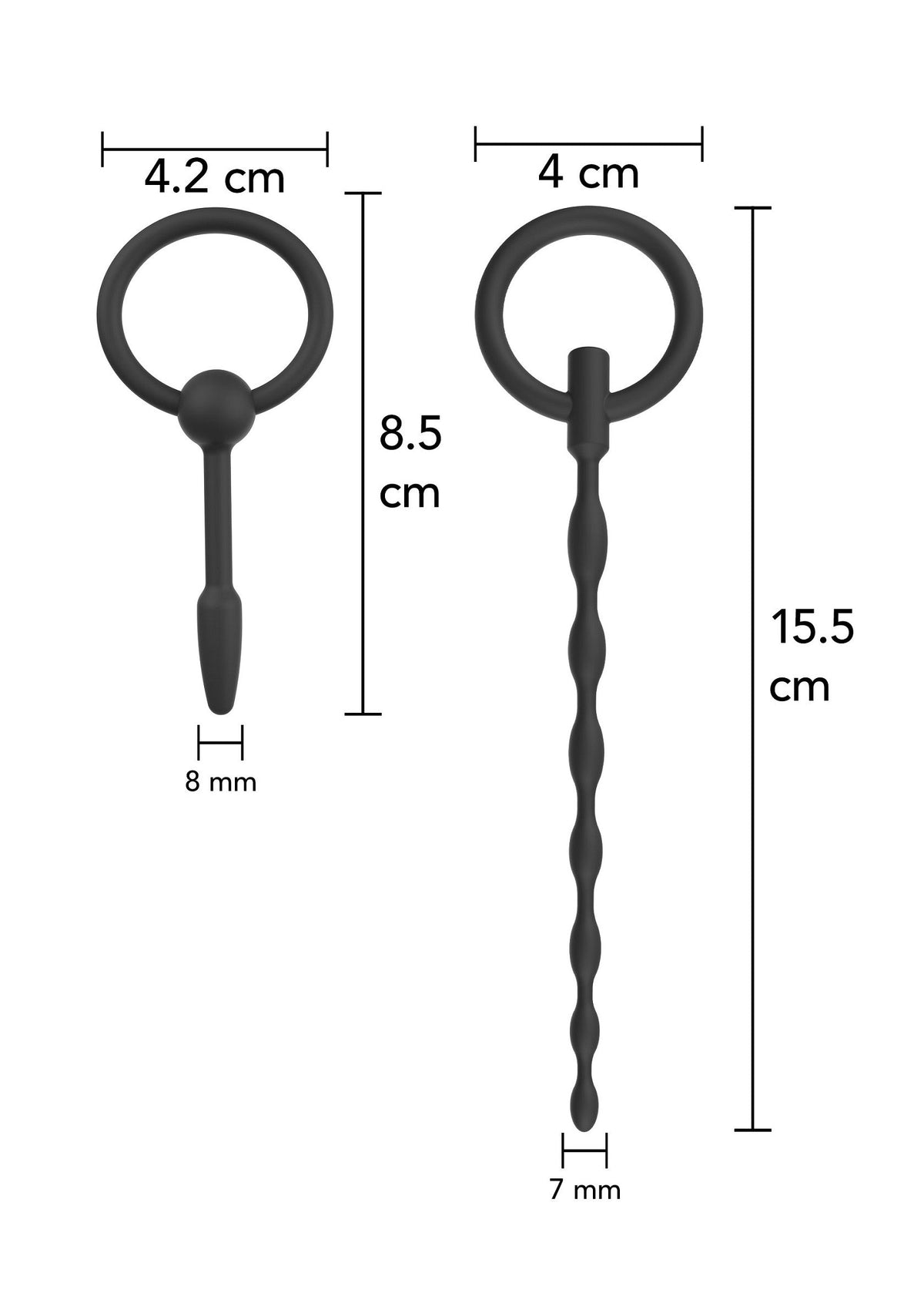Hidden Desire Penis Plug Set Small 2 pcs - Buttplug