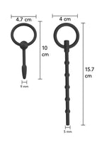 Hidden Desire Penis Plug Set Large 2 pcs - Buttplug
