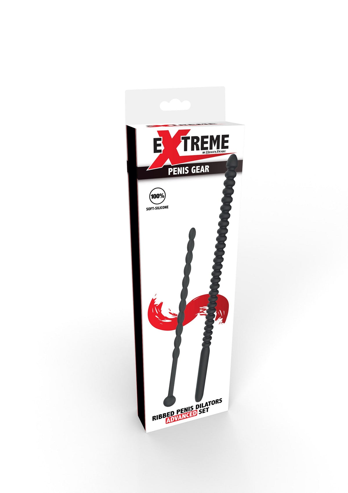 Hidden Desire Ribbed Penis Dilator Set 2 pcs - Buttplug