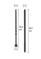 Hidden Desire Ribbed Penis Dilator Set 2 pcs - Buttplug