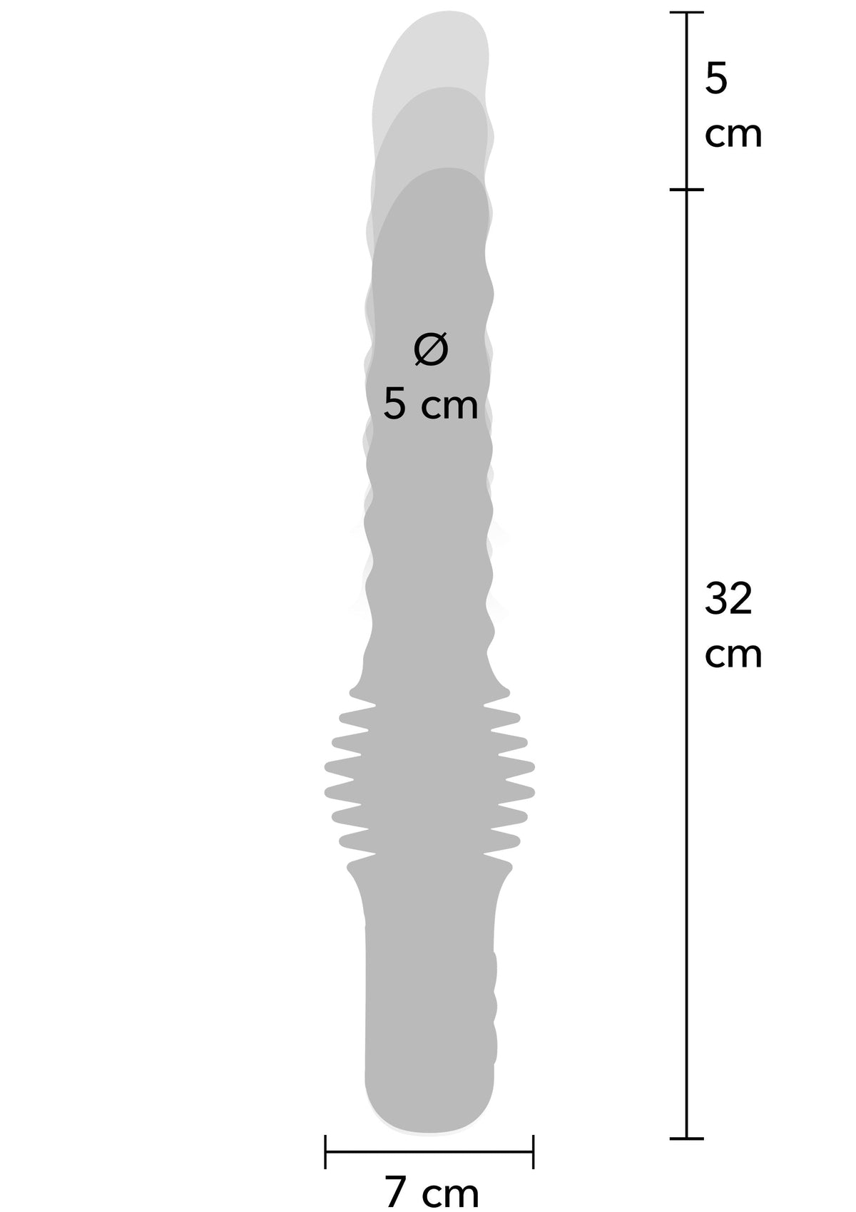 Hidden Desire Anal Power Thrusting Vibrator - Dildo