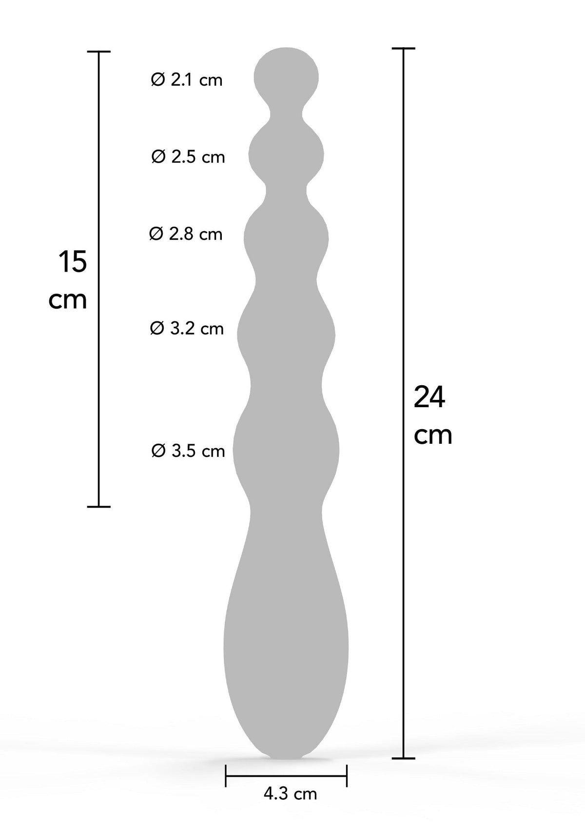 Hidden Desire Beaded Anal Power Vibrator - Anal Beads