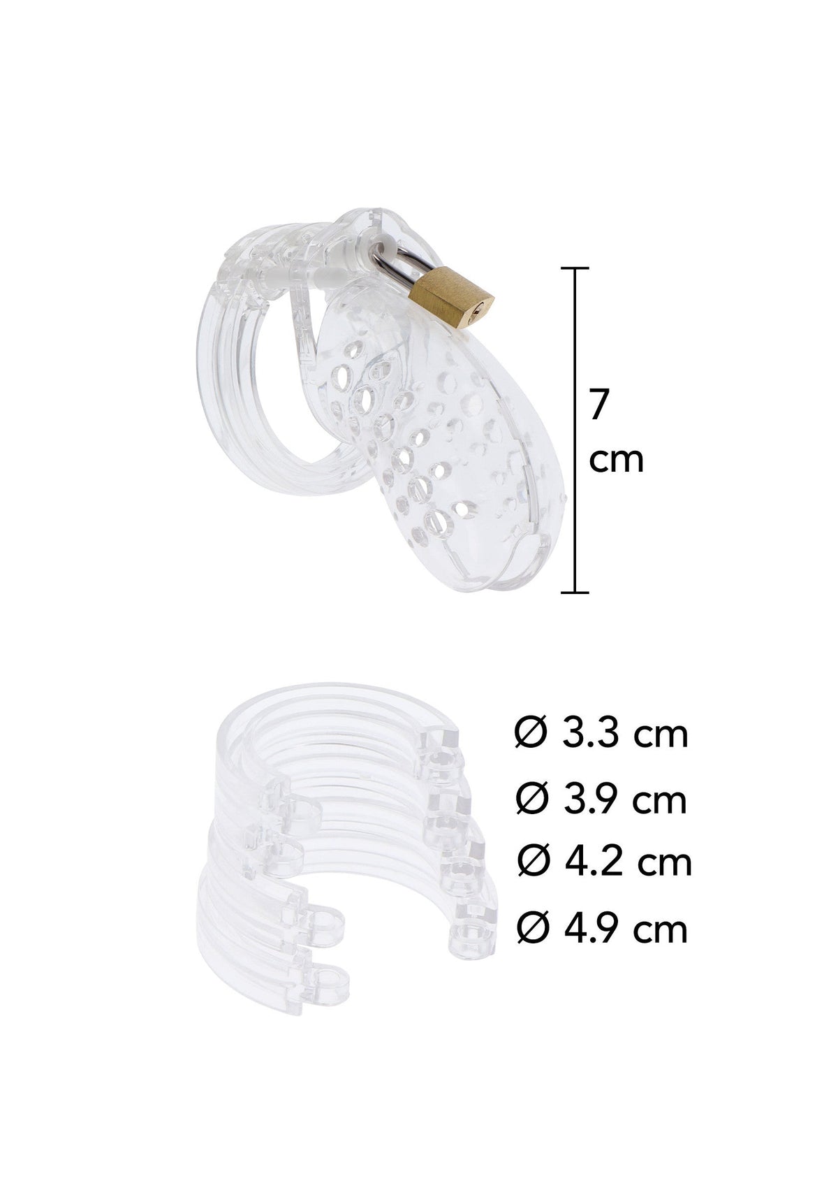 Hidden Desire Chastity Cock Cage Acrylic - Cock Cage