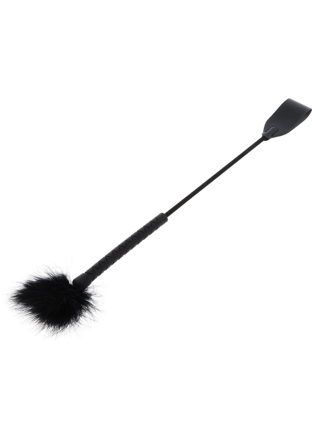 Hidden Desire Crop Whip Feather Tickler - Flogger