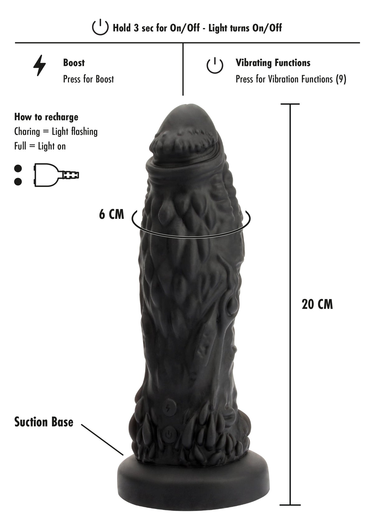Hidden Desire Goblin Monster Dong - Dildo