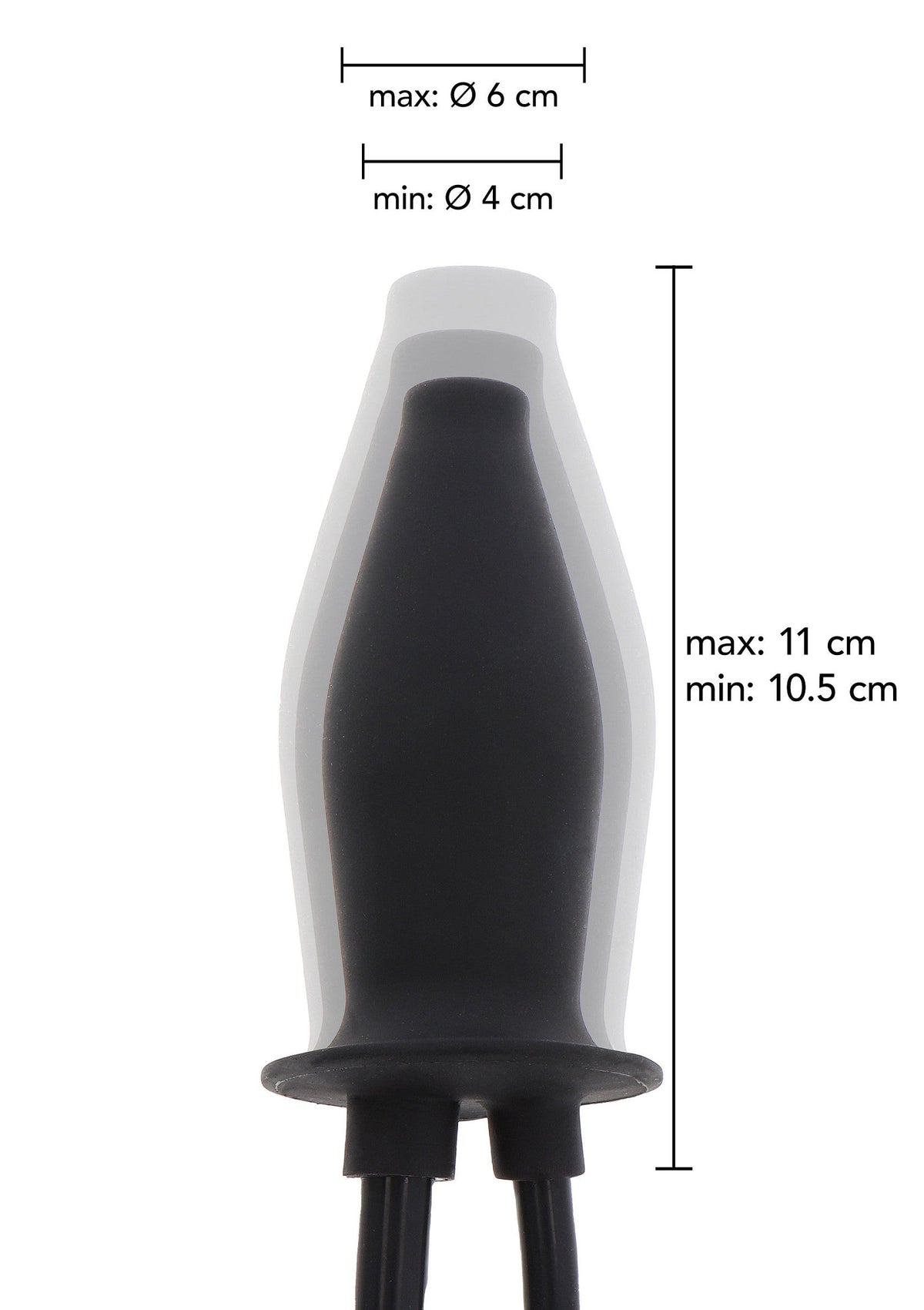Hidden Desire Inflatable Lubricating Plug - Buttplug