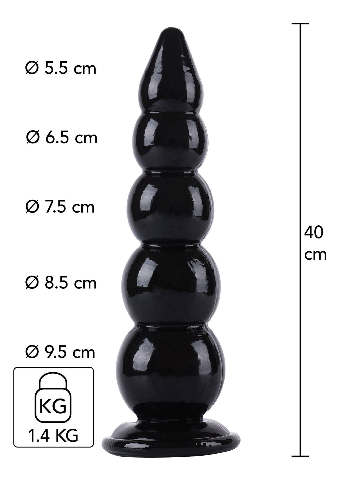 Hidden Desire Buttplug Balls 40 cm - Buttplug