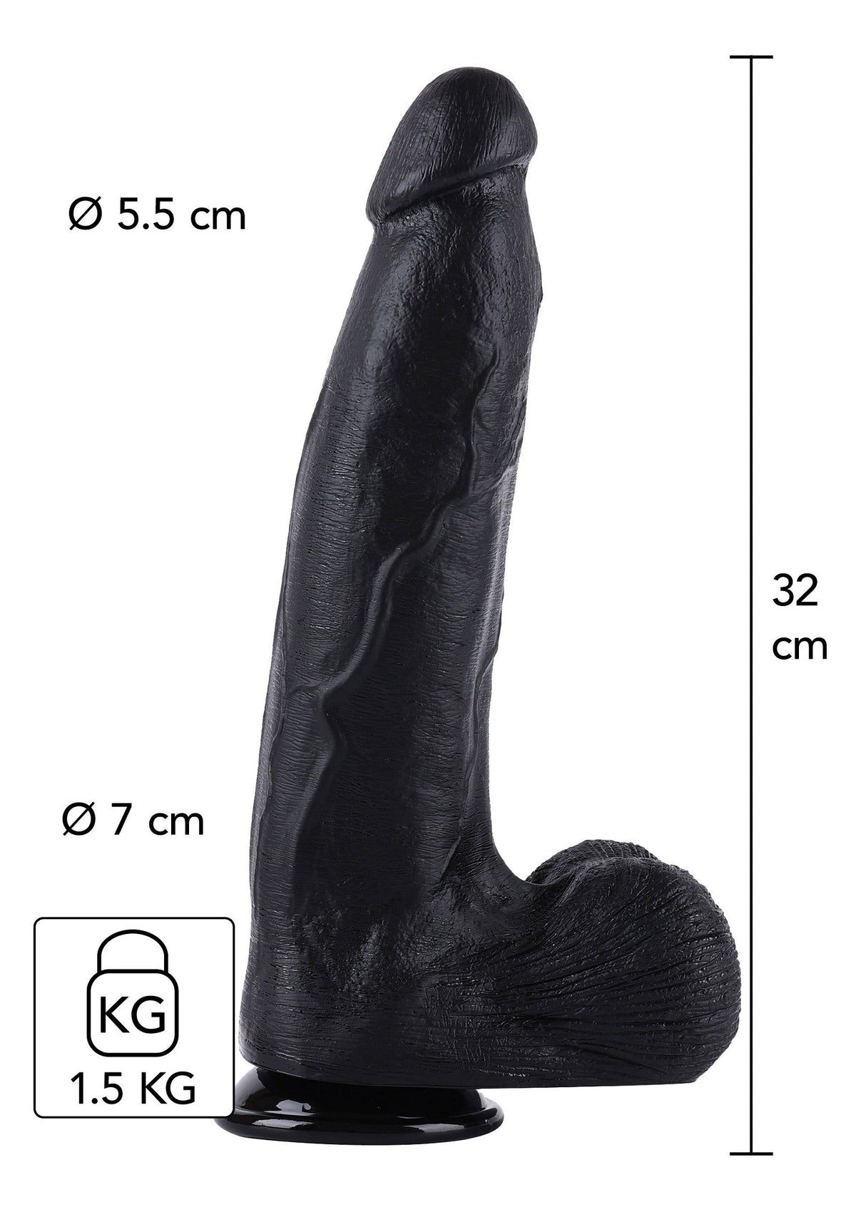 Hidden Desire Dong 32 cm - Dildo