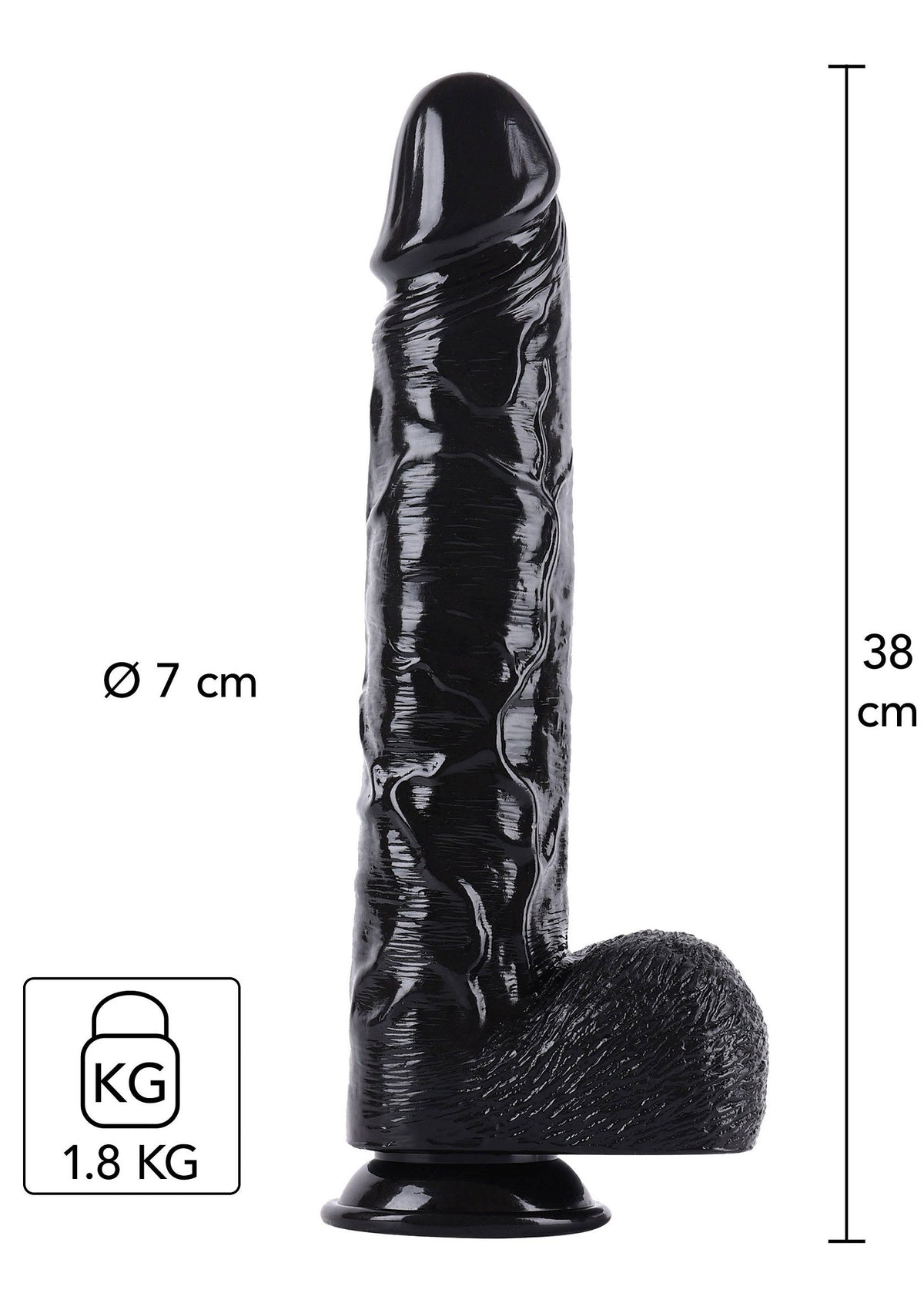 Hidden Desire Dong 38 cm - Dildo