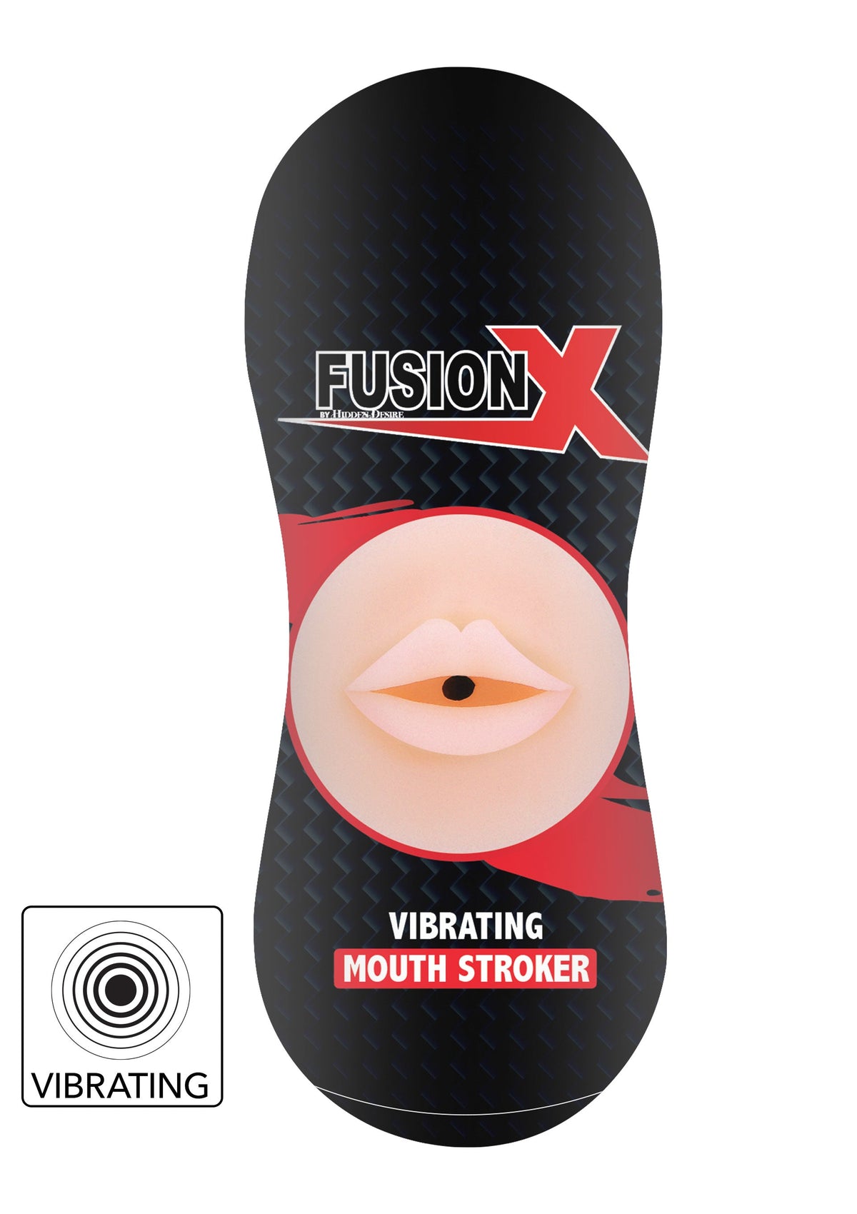 Hidden Desire Vibrating Stroker Mouth - Masturbator