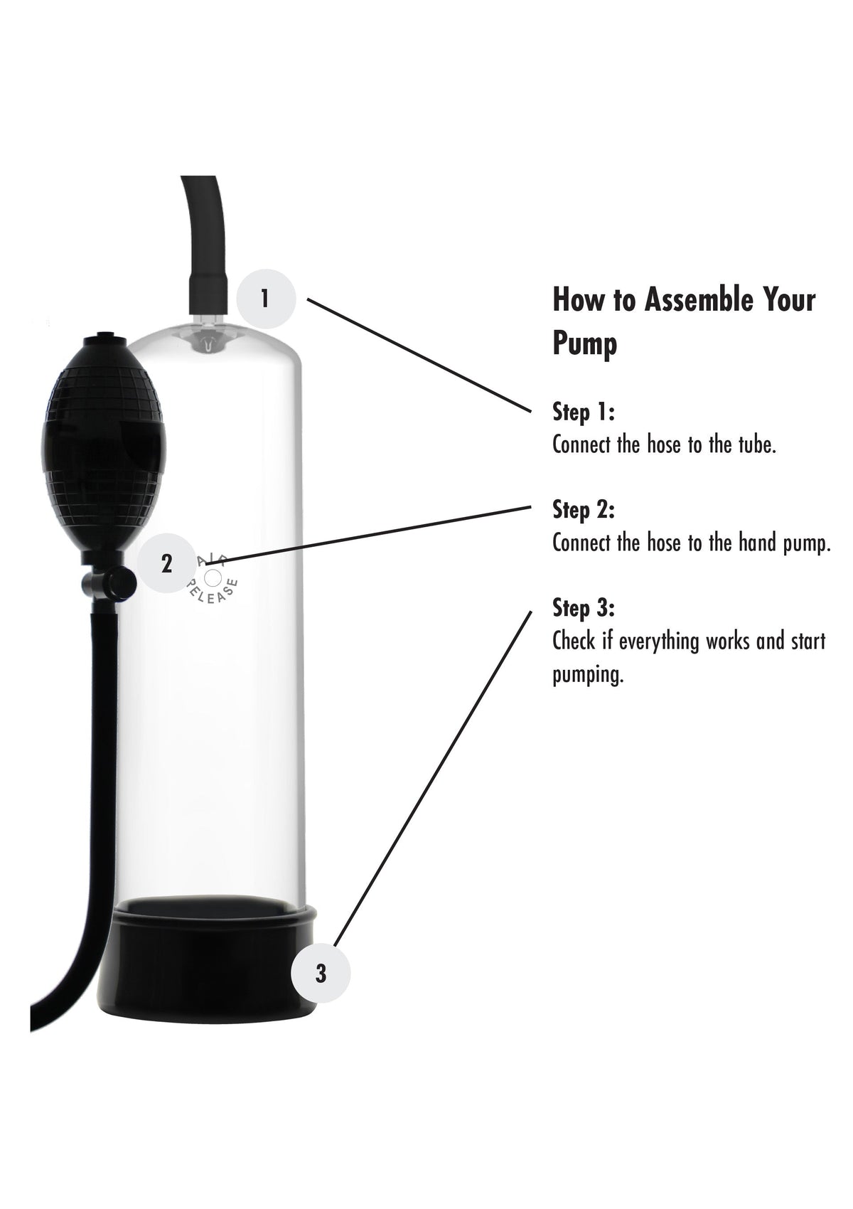 Hidden Desire Rising Star Penis Pump - Handmatige penispompen