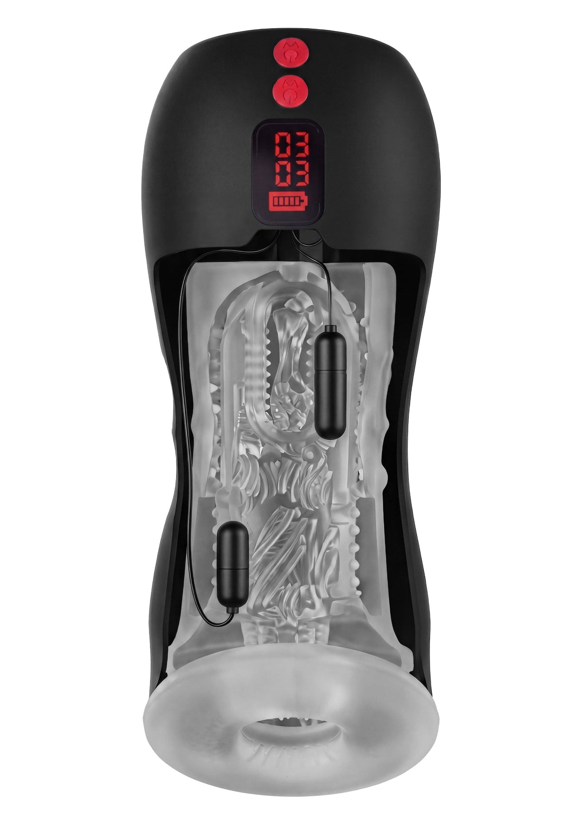 Hidden Desire Vibrating Twin Turbo Masturbator - Masturbator