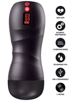 Hidden Desire Vibrating Twin Turbo Masturbator - Masturbator
