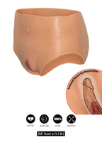 Hidden Desire Open Vagina Brief High Waist - Body Shaping