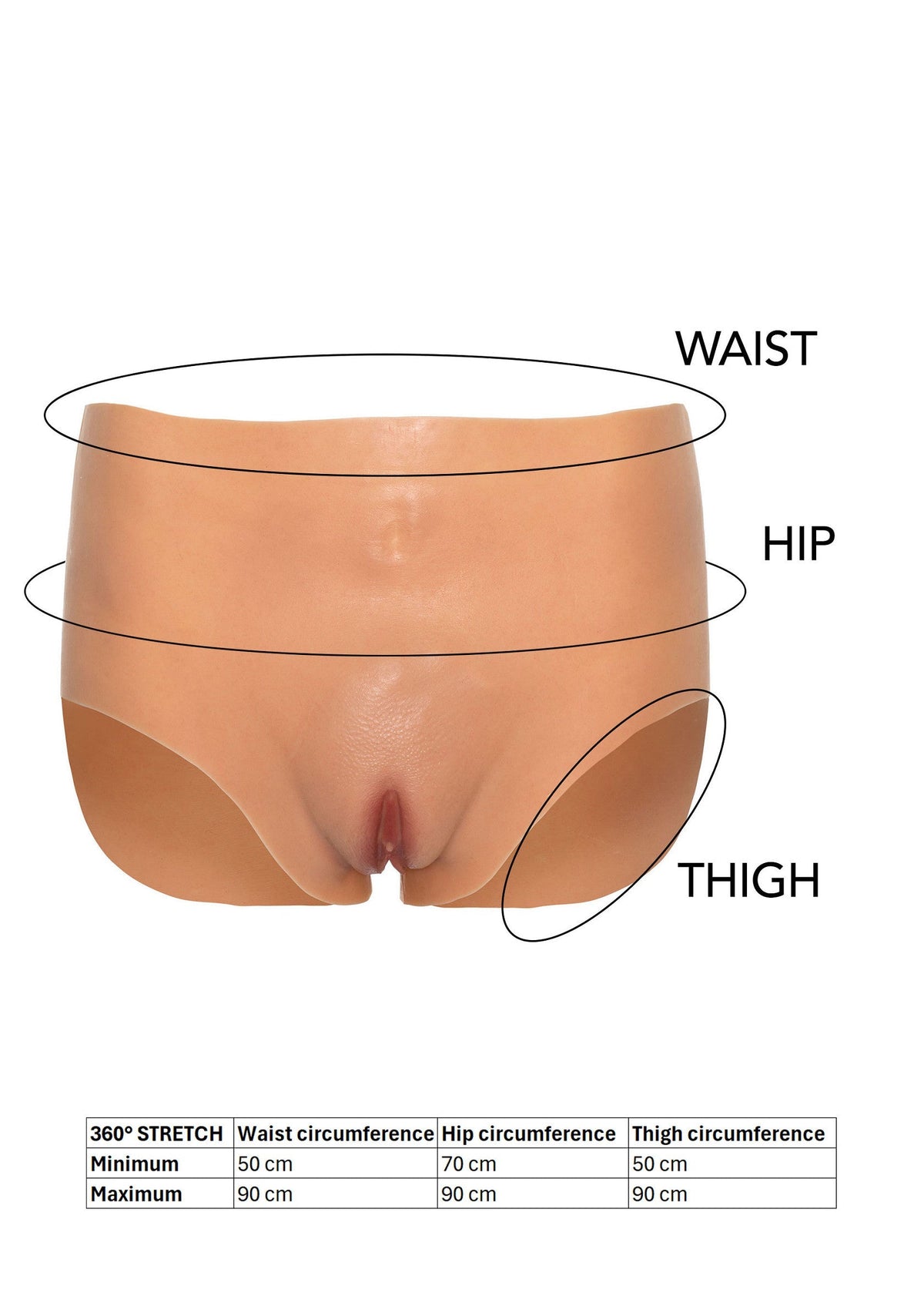 Hidden Desire Open Vagina Brief High Waist - Body Shaping