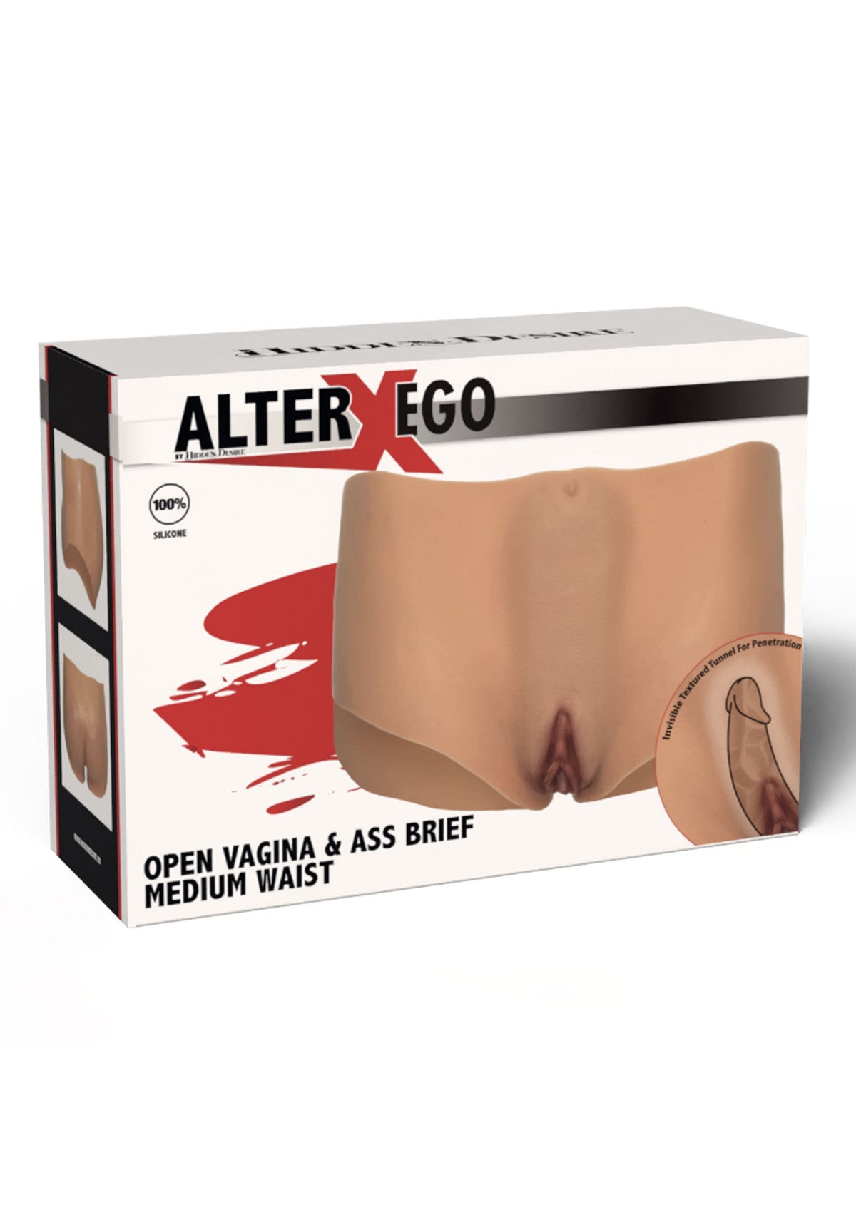 Hidden Desire Open Vagina and Ass Brief - Body Shaping