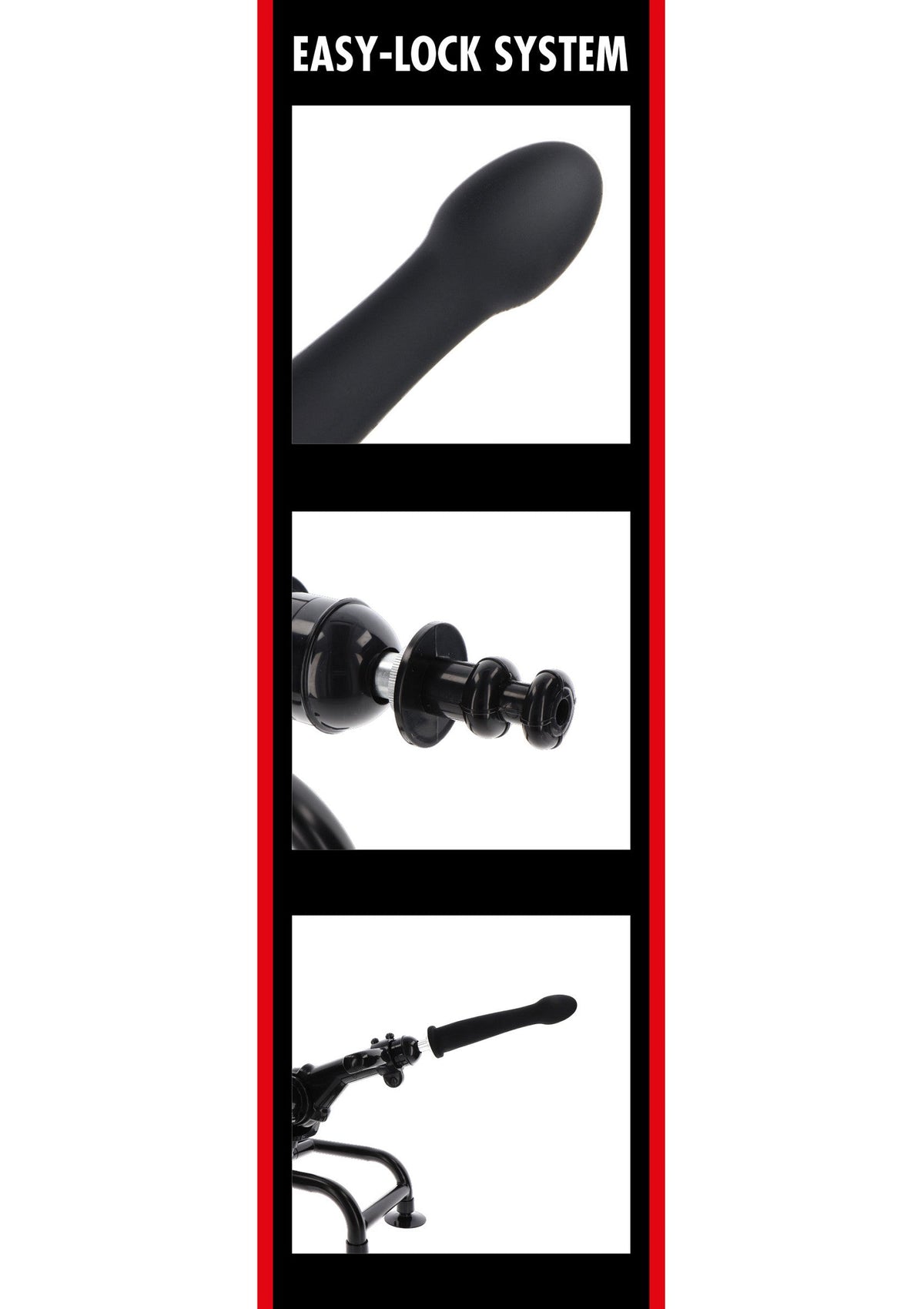 Hidden Desire Smooth Dong Easy-Lock 19 cm - Dildo