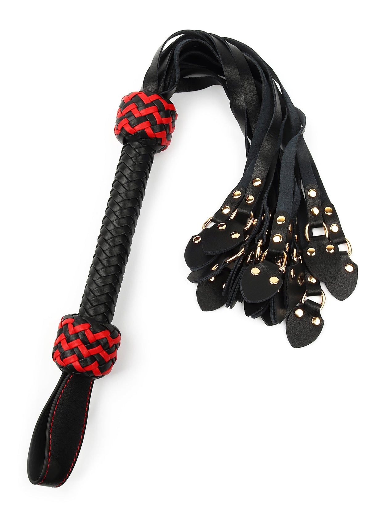 Hidden Desire Leather Cat-o-Nine Whip - Flogger