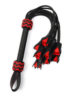 Hidden Desire Genuine Leather Roses Whip - Flogger