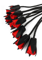 Hidden Desire Genuine Leather Roses Whip - Flogger