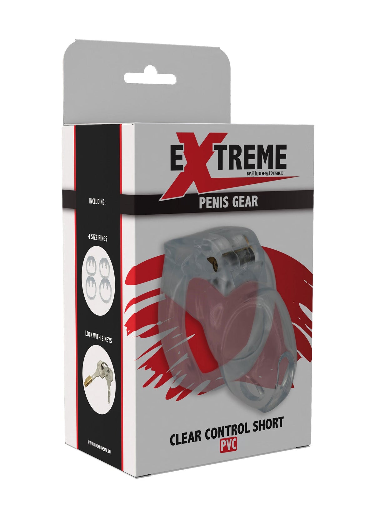 Hidden Desire Clear Control Cock Cage Short - Cock Cage