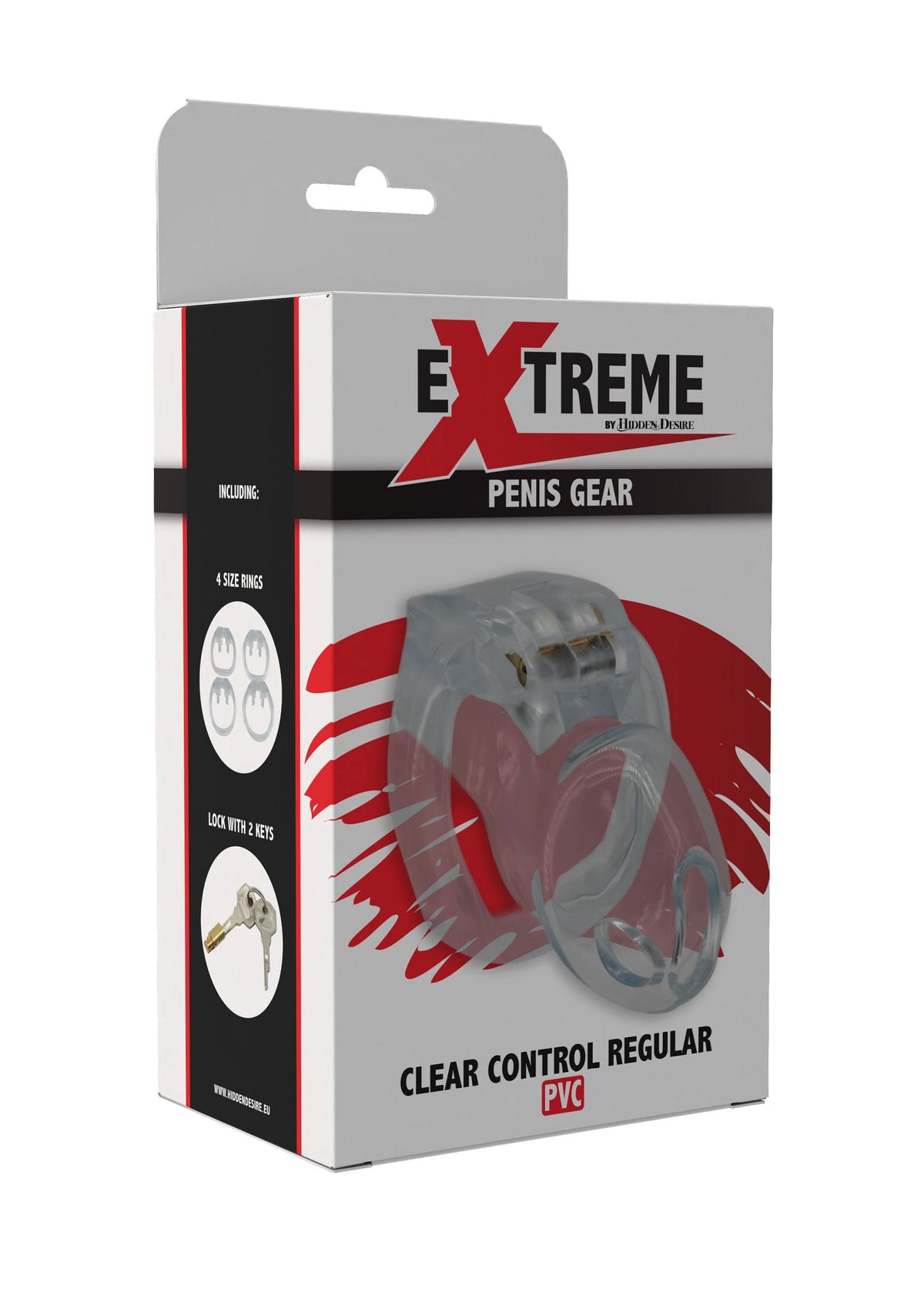 Hidden Desire Clear Control Cock Cage Regular - Cock Cage