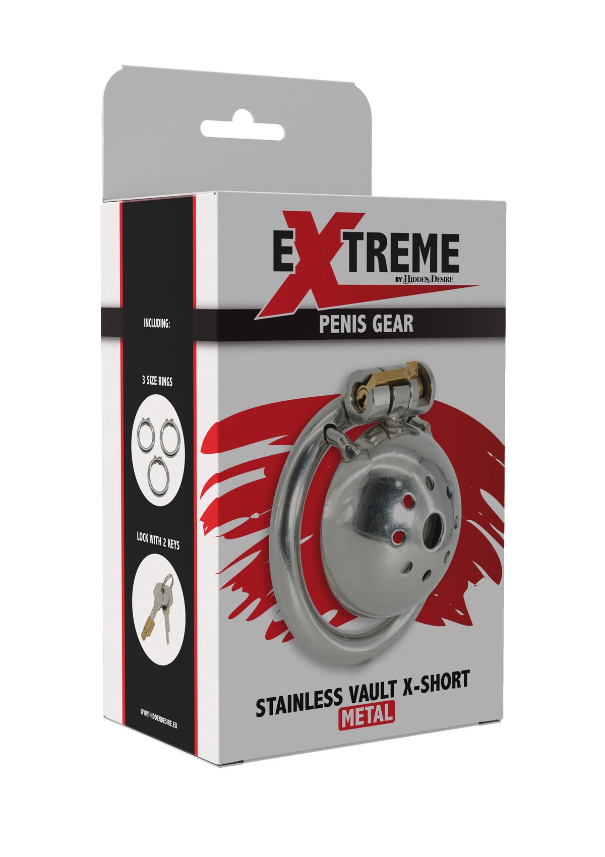 Stainless Cock Vault X-Short - Cock Cage