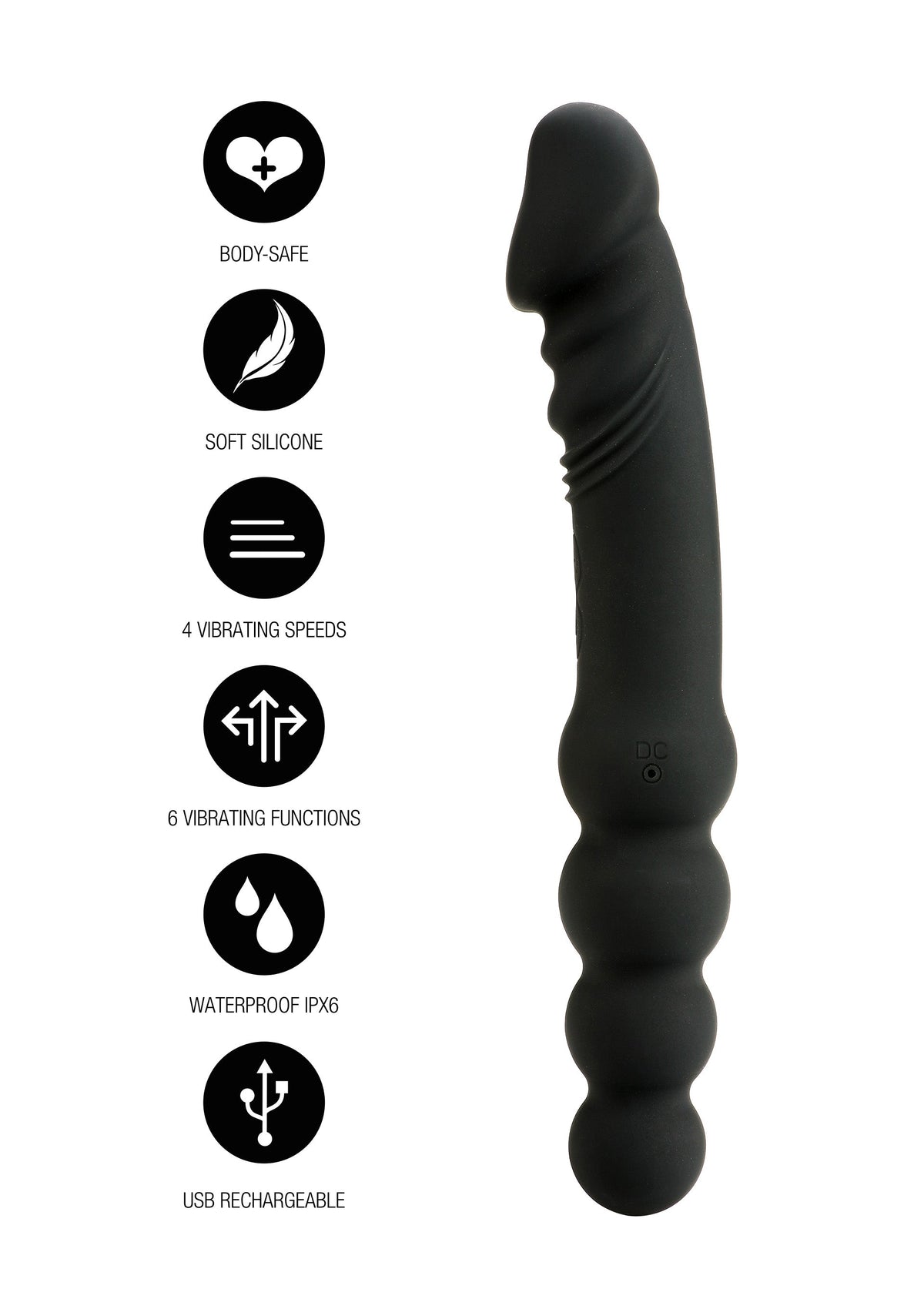 Hidden Desire Dual Sided Anal Vibrator - Dildo