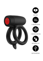 Hidden Desire Elite Power Twin C-Ring - Cockring
