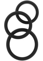 Hidden Desire Stamina Premium C-Rings 3 Pcs Set - Cockring