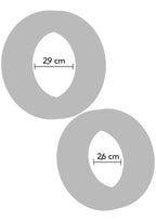 Hidden Desire Double Stackers C-Rings 2 Pcs Set L - Cockring