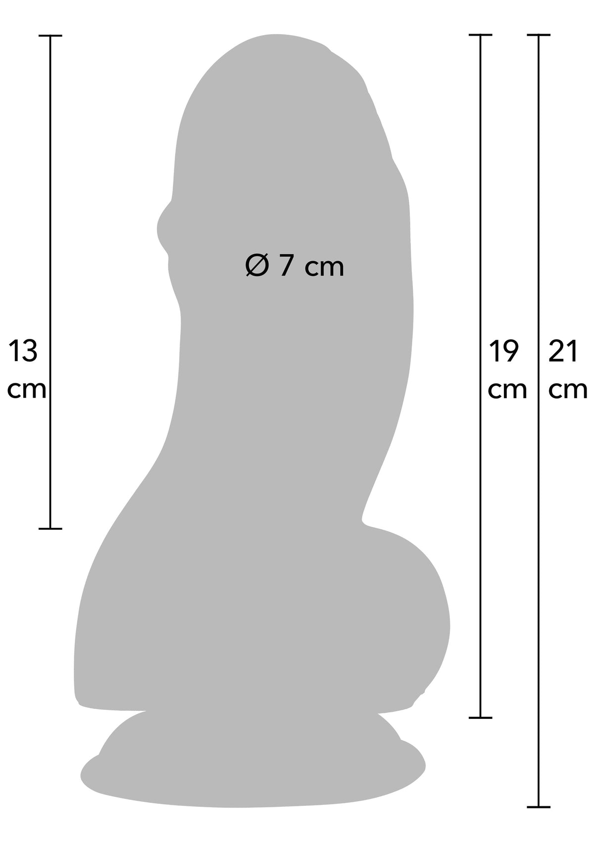 Hidden Desire Fat Boys Dildo PVC 19 cm - Dildo