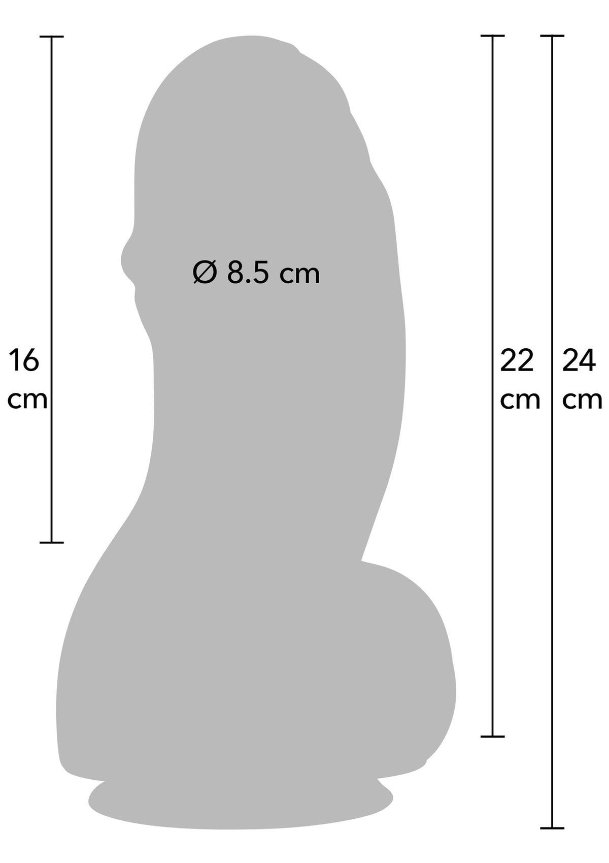 Hidden Desire Fat Boys Dildo PVC 22 cm - Dildo