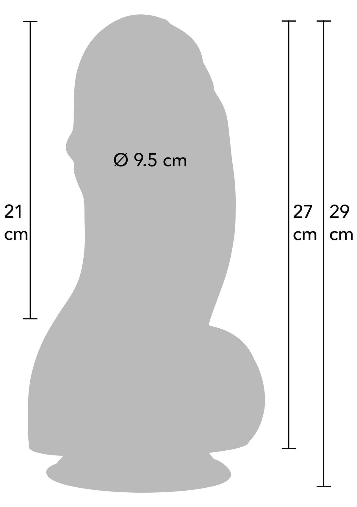 Hidden Desire Fat Boys Dildo PVC 27 cm - Dildo