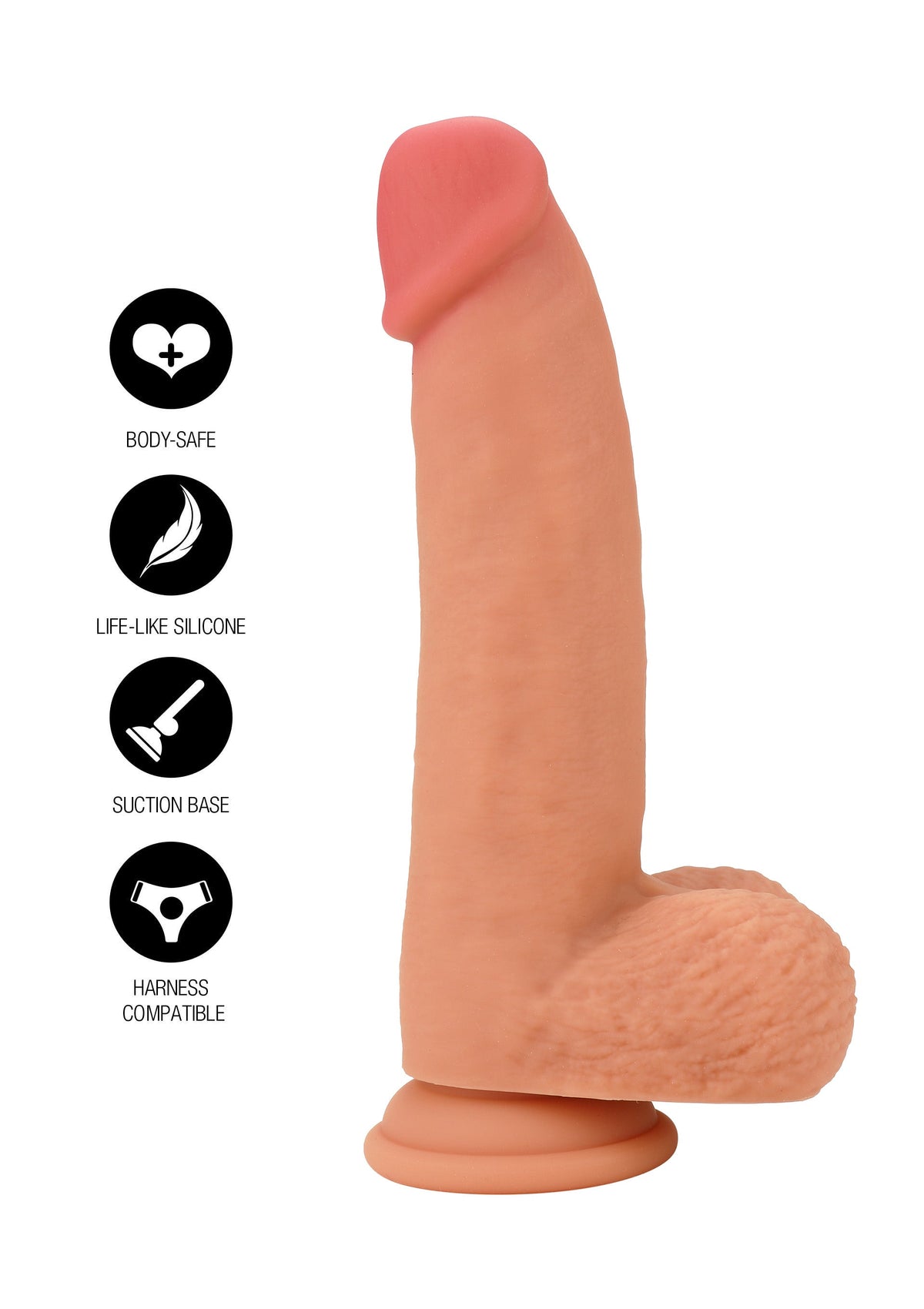 Hidden Desire Realistic Dildo Liquid Silicone 18 cm - Dildo
