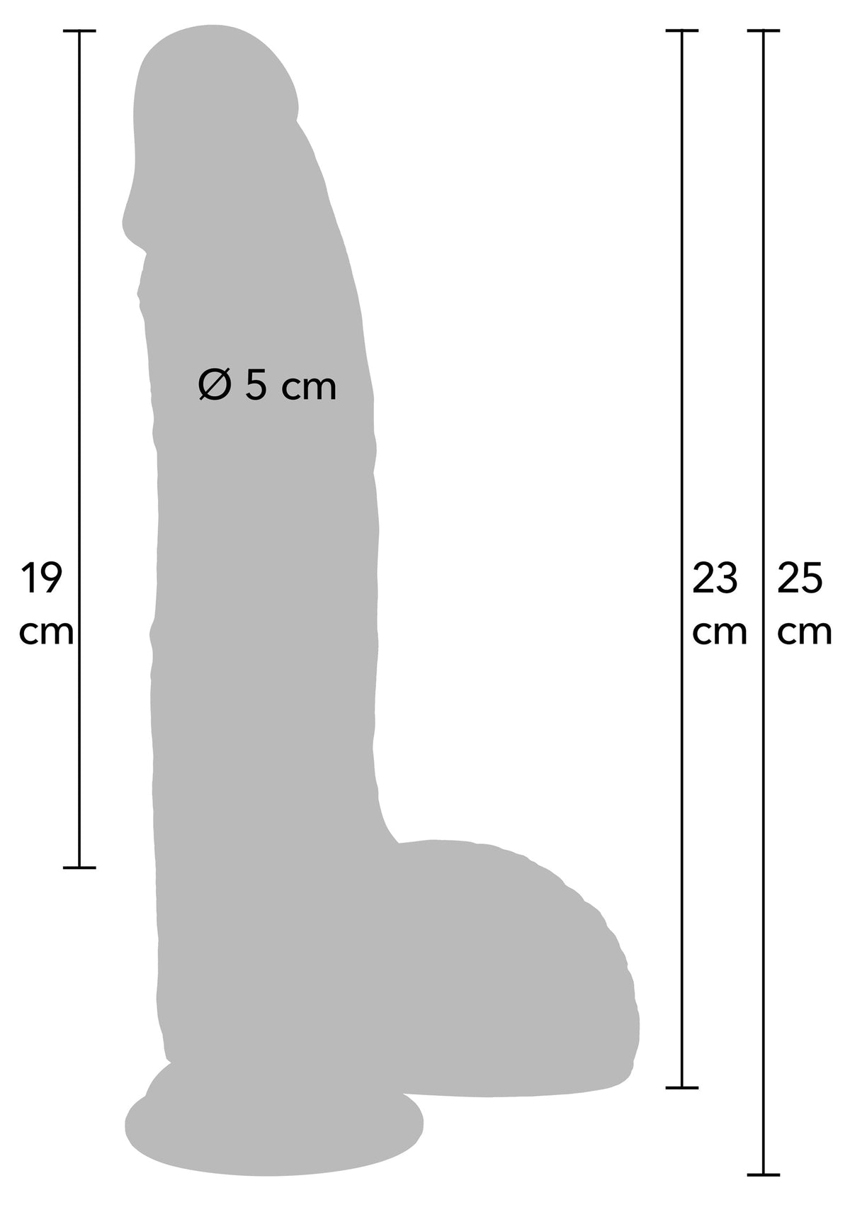 Hidden Desire Realistic Dildo Liquid Silicone 23 cm - Dildo