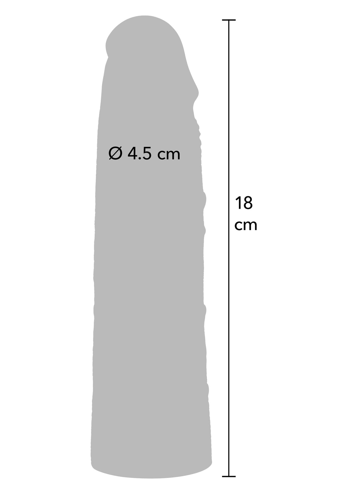 Hidden Desire Penis Sleeve Liquid Silicone 18 cm - Penis Sleeve