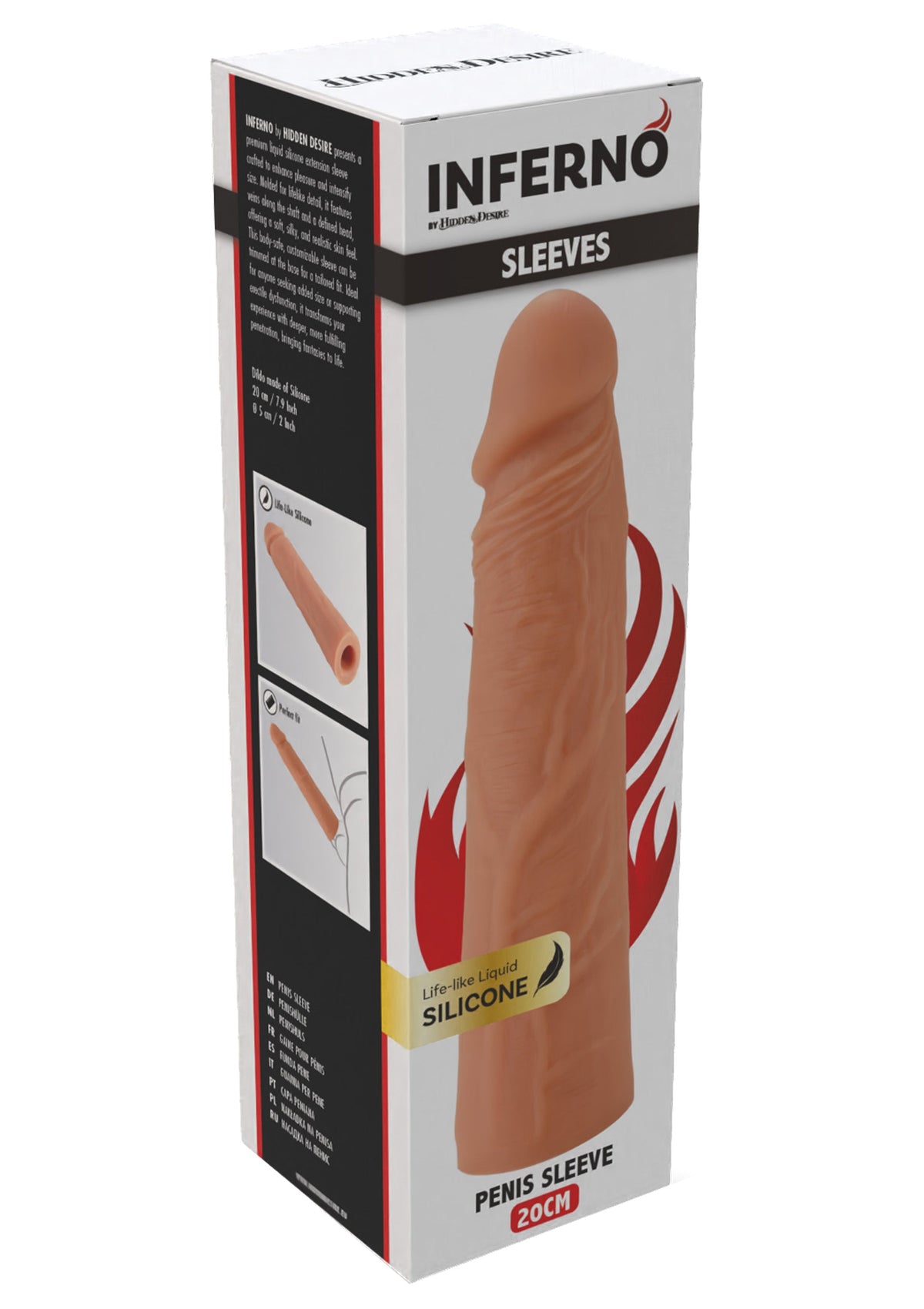 Hidden Desire Penis Sleeve Liquid Silicone 20 cm - Penis Sleeve