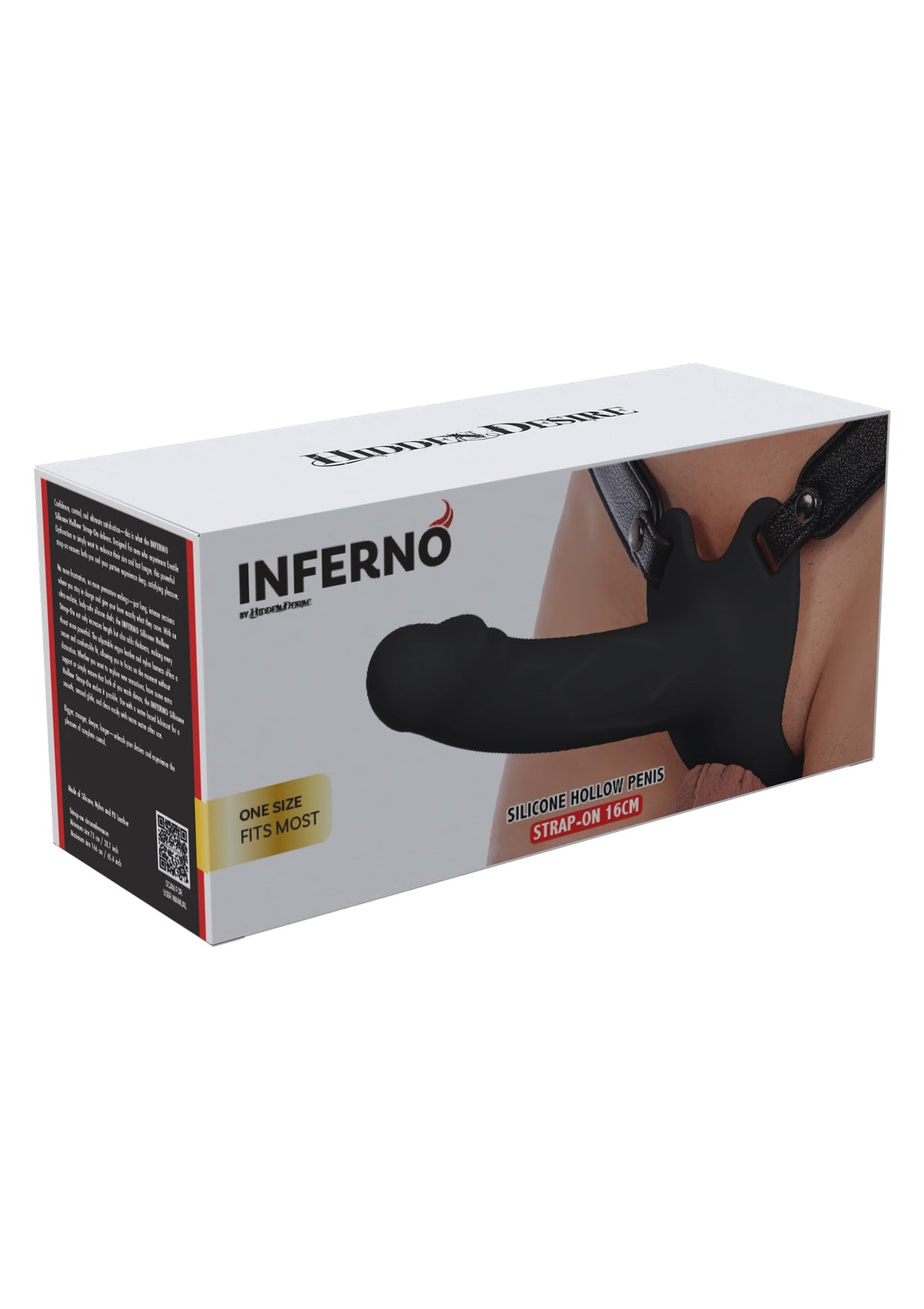 Hidden Desire Hollow Penis Strapon 16cm - Strap-on