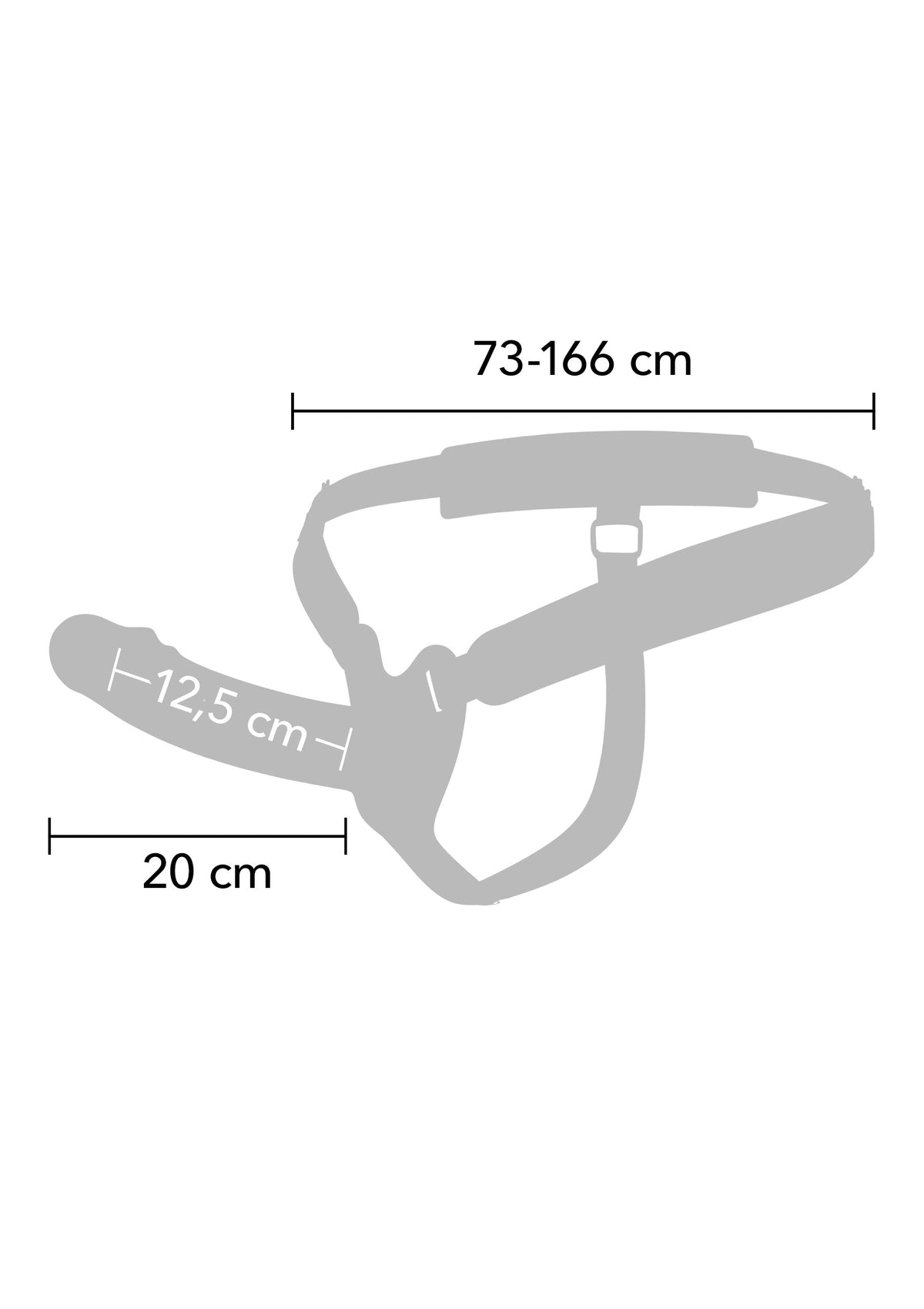 Hidden Desire Hollow Penis Strapon Vibrating 20cm - Strap-on