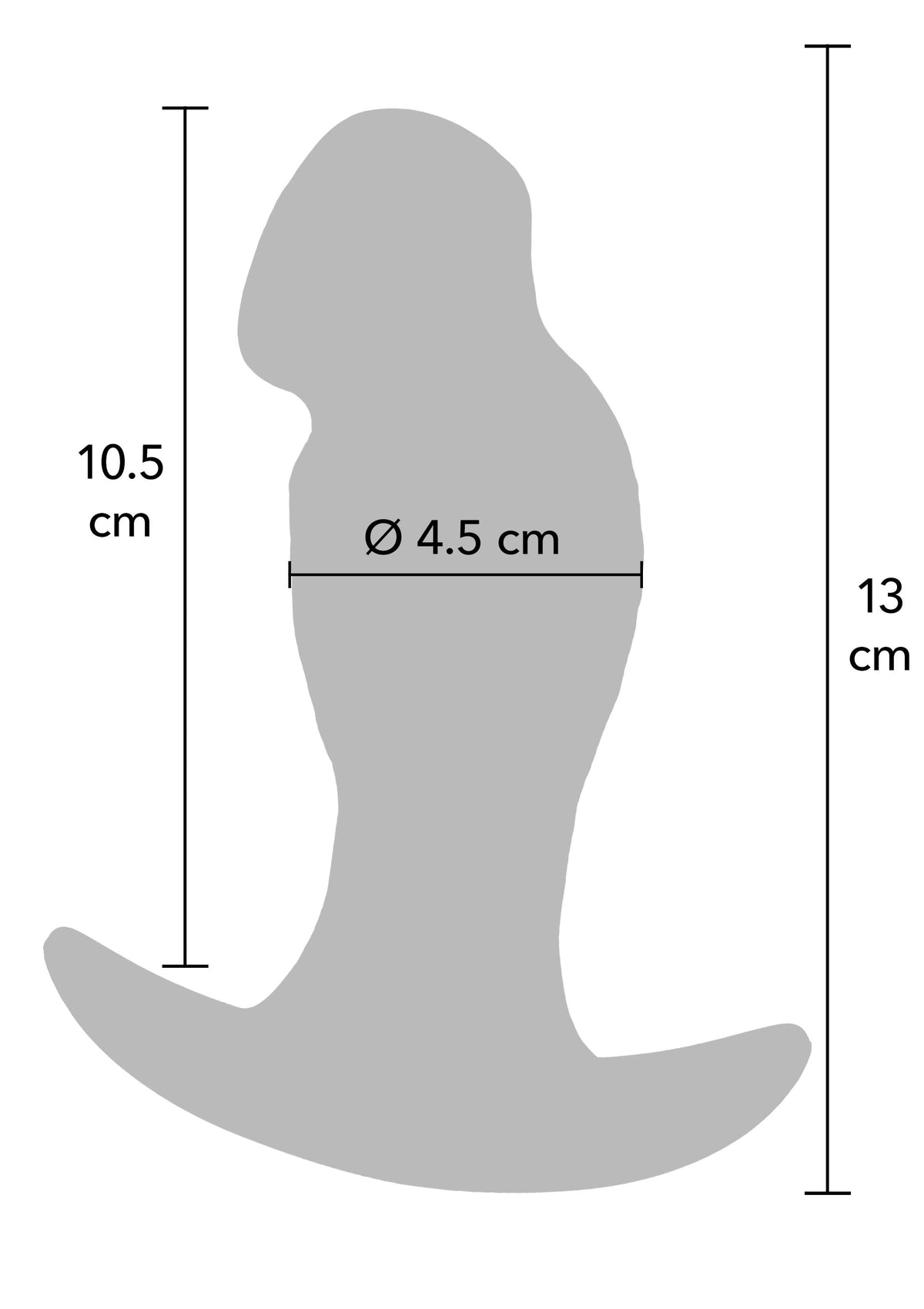 Hidden Desire Realistic Buttplug Liquid Silicone 13 cm - Buttplug