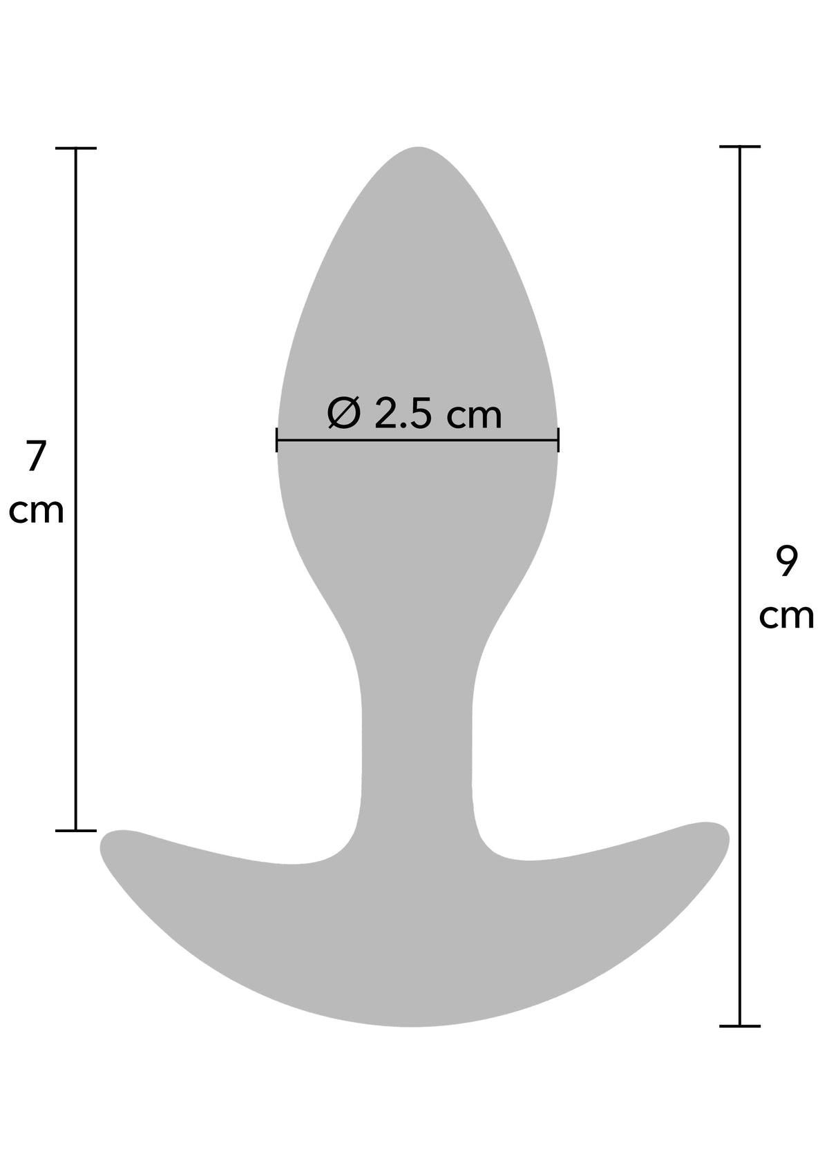 Hidden Desire Weighted Anal Plug 90g - Buttplug
