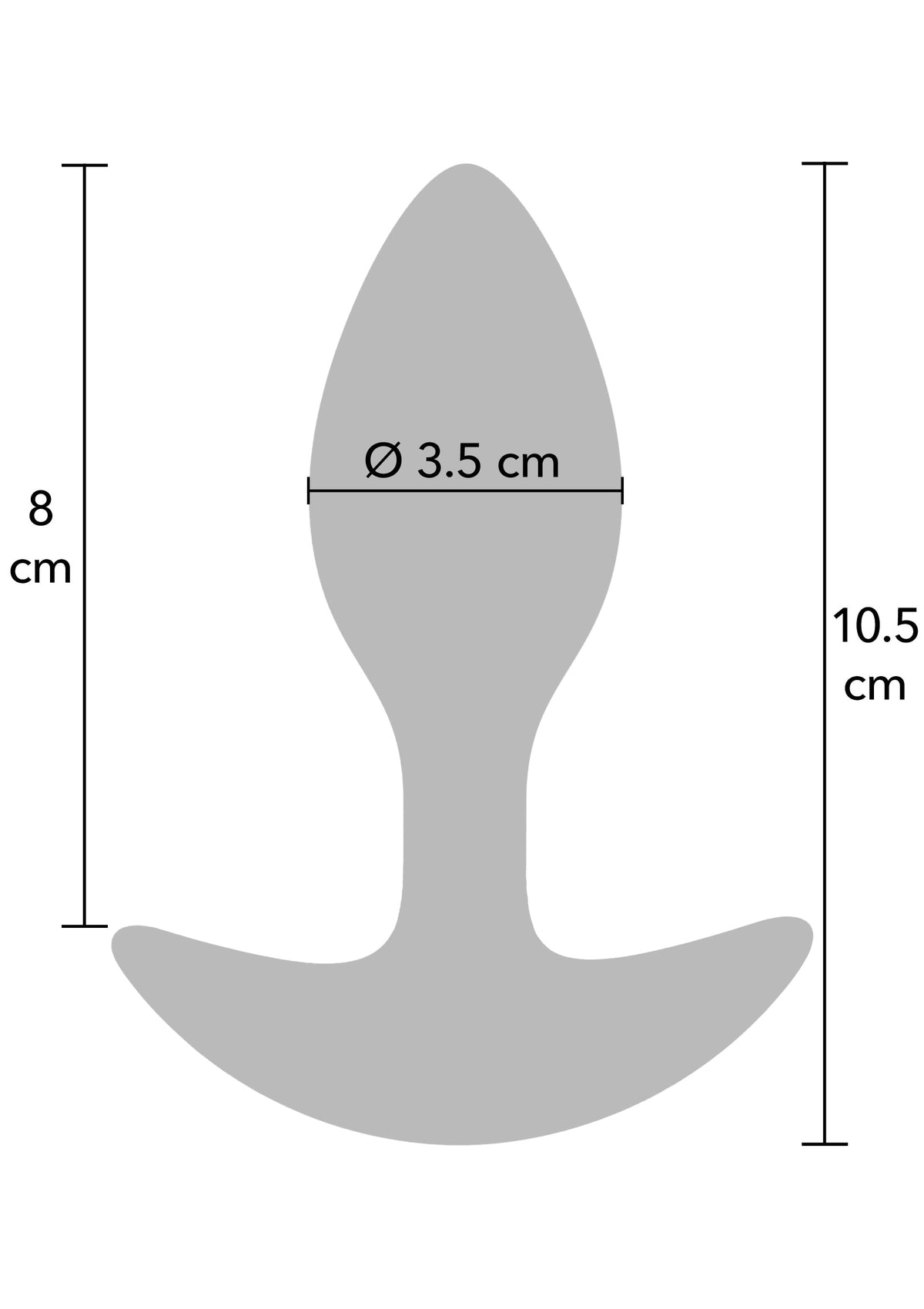Hidden Desire Weighted Anal Plug 185g - Buttplug