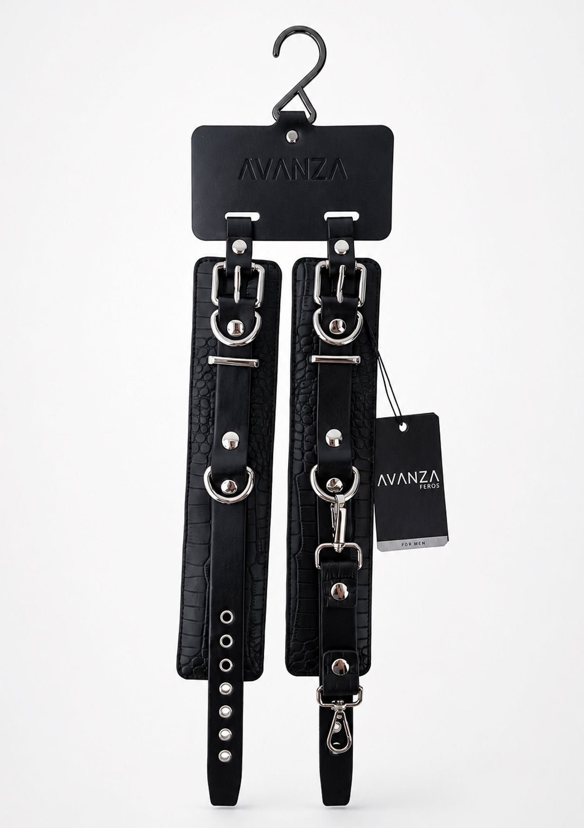 Avanza Croc-Embossed Wrist Cuffs - Boeien
