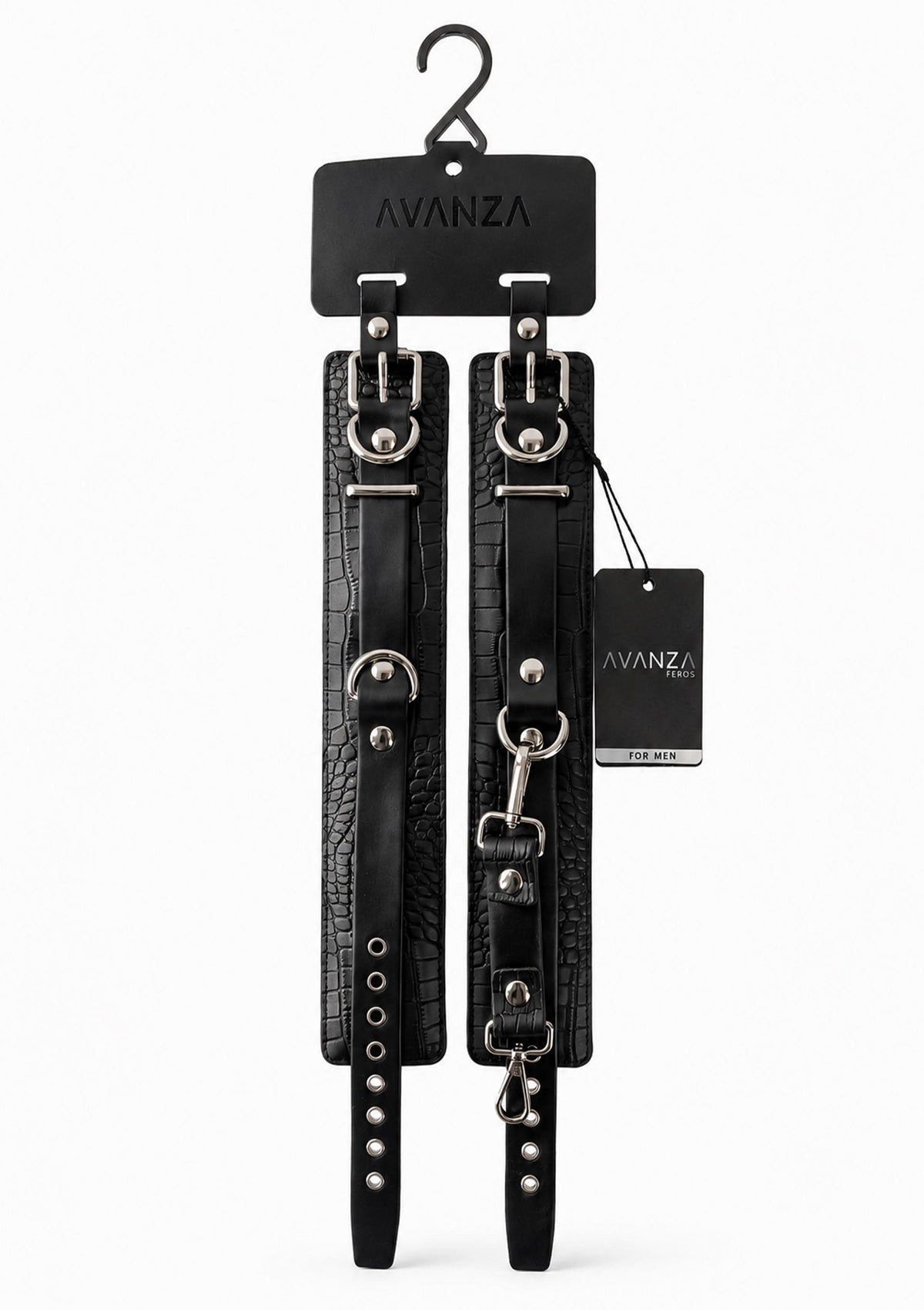 Avanza Croc-Embossed Ankle Cuffs - Boeien
