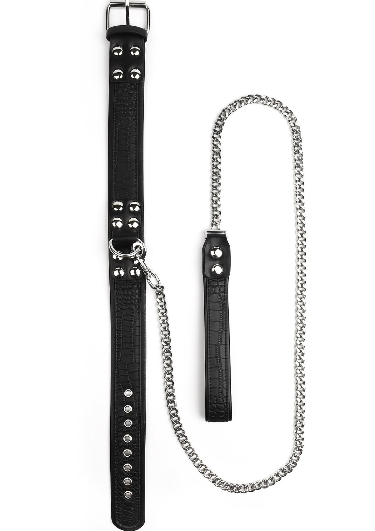 Avanza Croc-Embossed Collar & Leash - Collar & Leash