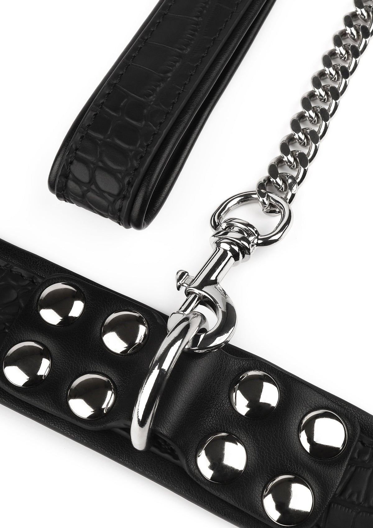 Avanza Croc-Embossed Collar & Leash - Collar & Leash