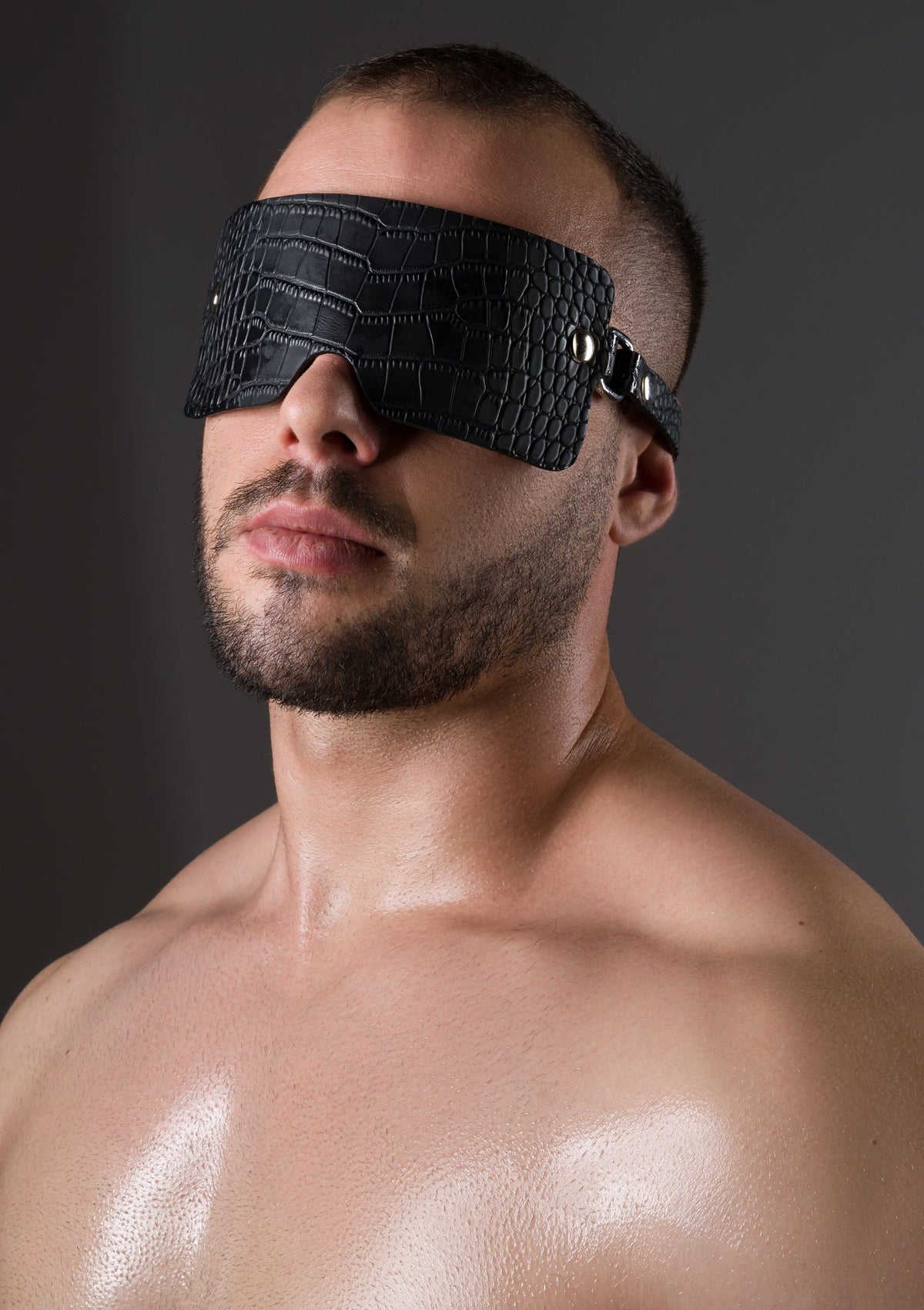 Avanza Croc-Embossed Blindfold - Blindfold