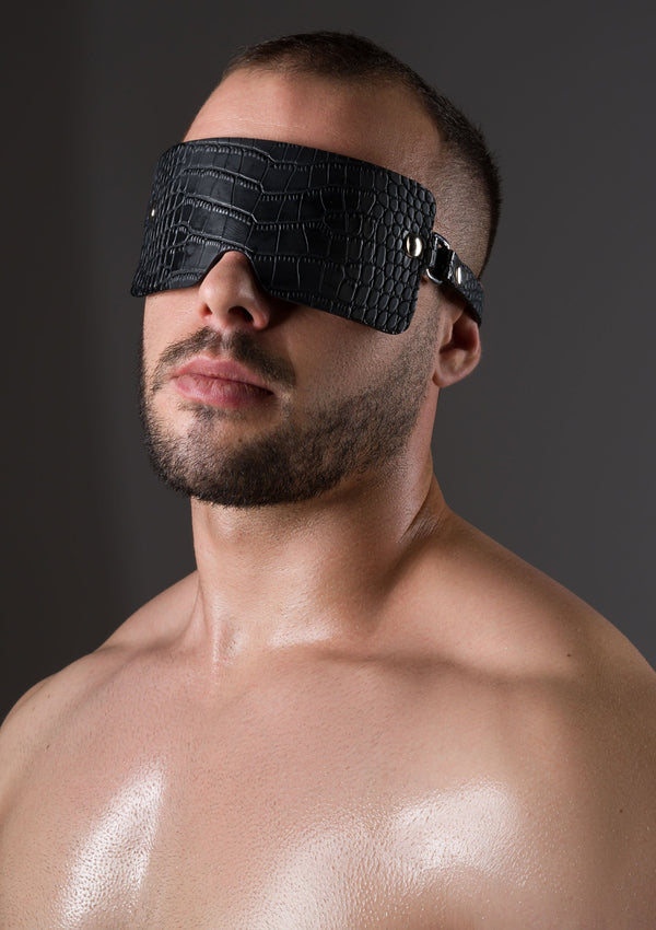 Avanza Croc-Embossed Blindfold - Blindfold